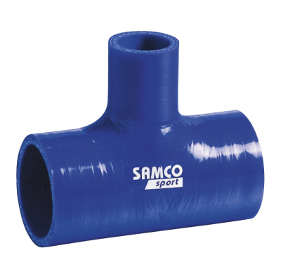 Samco Tuberia De Silicona Tipo-T 25mm - Largo:102mm - ø60mm - Azul